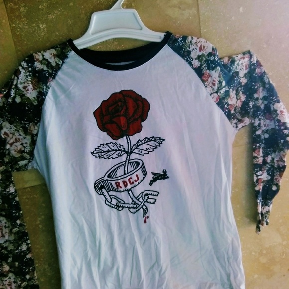 🔻PRICE DROP🔻Rivet de CRU Los Angeles Rose Shirt - Picture 1 of 5